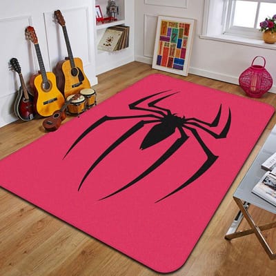 S-Spider Bedrukt Tapijt Mode Yoga Mat Antislip Tapijt Slaapkamer Decoratie Buitentapijt Slaapkamer Verjaardagscadeau 40x60cm black