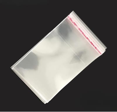 Dailygoods- Cellofaanzakjes 300 Stuks - Zelfklevend - Transparant - Voedselveilig - 8x9 cm - Perfect voor Snoep en Koekjes - Verpakkingzakken