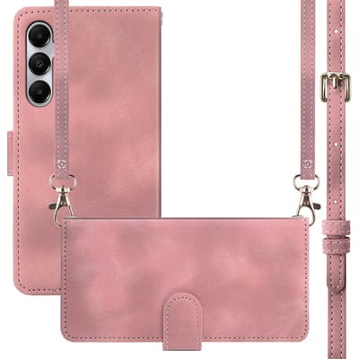 imoshion Hoesje - Geschikt voor Samsung Galaxy A35 - Bookcase met koord - Roze