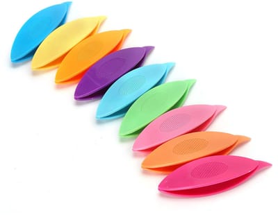 Dailygoods- Tatting Shuttle Set 9 Stks - Duurzaam Plastic - Kleurrijke Variatie - Handwerk Gereedschap - Ideaal voor Breien - Fijne Afwerking - Breigerei