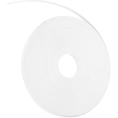 Synchrone Riem Wit Antislip Tandriem met Staalkern 2GT6mm(10 meter ) 10m / 32.8ft white