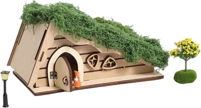 Houten Huis Kit - Miniatuur Poppenhuis - Doe Het Zelf Decoratie - Beginnervriendelijke Montage