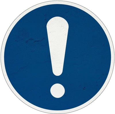 Algemeen gebodsbord - M001 | Sign Again materiaal | 20 cm