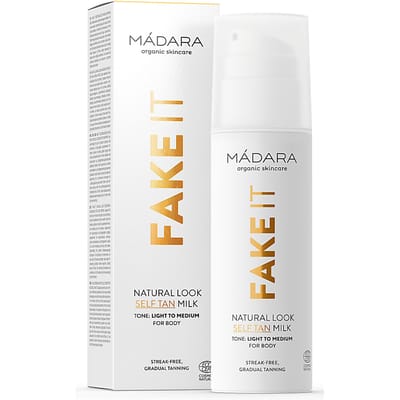 MÁDARA FAKE IT Self Tan Milk 150 ml - hyaluronzuur - jojoba olie - zelfbruiner