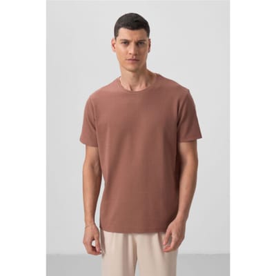 Heren Regular Fit Rondhals T-shirt