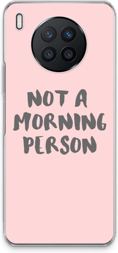 Case Company® - Hoesje geschikt voor Huawei Nova 8i hoesje - Morning person - Soft Cover Telefoonhoesje - Bescherming aan alle Kanten en Schermrand