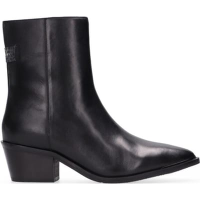 Maruti Maria Enkellaarsjes - Enkelboots met rits - Dames - Zwart - Maat 37