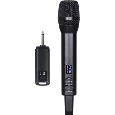 Draadloos Microfoonsysteem met Handmicrofoon Professionele Dynamische Microfoons voor Thuisbioscopen 1 Receiver and 1 Microphone