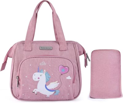 Eenhoorn Pop Luier Tas met Luier Pad en Accessoires voor Kindermeisjes