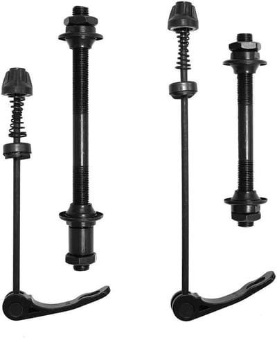 4 Stuks Fiets Quick Release Naven en Achteras Set voor Race- en Mountainbikes, Lichtgewicht en Duurzaam