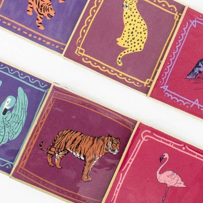 Set onderzetters Animal