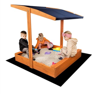 ZANDBAK, ZEER DUURZAAM!!! PLANKEN DIKTE 18mm!!!120x120x120 Made in UE!!! GEÏMPREGNEERD!