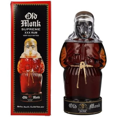 Oude Monnik Rum Old Monk Supreme XXX Rum 42,8% Vol. 0,7l in geschenkverpakking