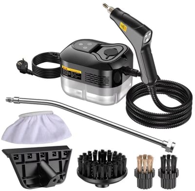 Aafinity Stoomreiniger - Hogedrukreiniger - Reinigingsmachine - 2500W - Zwart - 3.5 Bar - Watertank 1200 ML - 6 snelheden