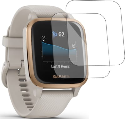 2x Geschikt voor Garmin Venu Sq Screenprotector - Beschermglas Folie Geschikt voor Garmin Venu Sq