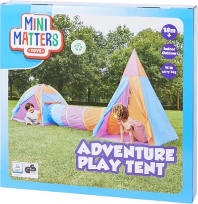 Mini Matters speeltent met tunnel | 18+ maanden | Zowel binnen te gebruiken als buiten