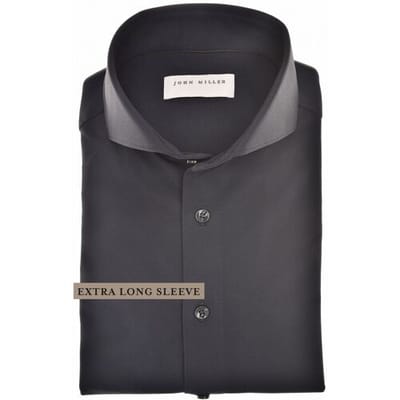 John Miller Overhemd Extra Long Sleeve Hyperstretch Cutaway Collar Mouwlengte 7 Navy / male