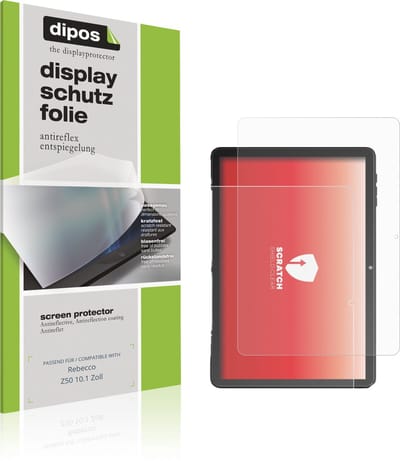 dipos – 2x Matte Beschermfolie geschikt voor Rebecco Z50 10.1 Zoll | Krasbestendige & antireflecterende Screenprotector Ultra-Thin