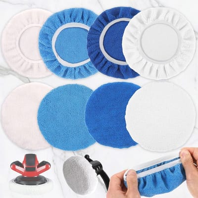 Polijstpads set voor motorkap en vloeren - 8 stuks voor professioneel gebruik