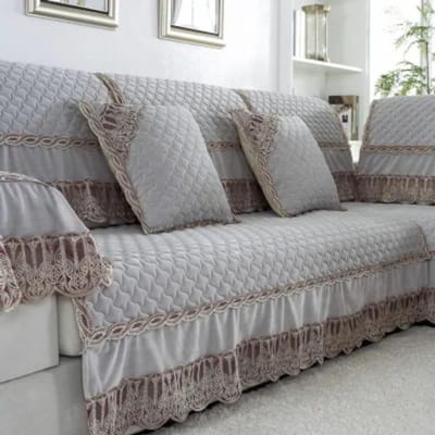 Sofa Zittinghoes in Europese Stijl Woonkamer Vier Seizoenen Universele Combinatie Kant Pluche Stof Antislip Koninklijke Sofa Hoes 40x70cm Hand towel