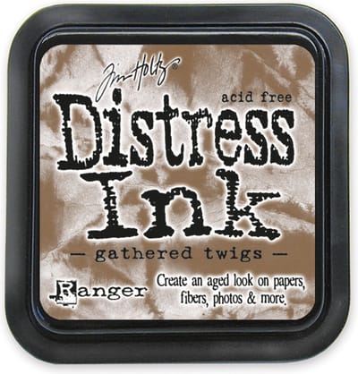 Distress ink pad gathered twigs