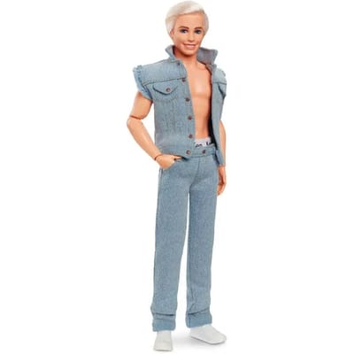 Handtekening pop Mattel Barbie The Movie Ken Wearing Denim Matching Set