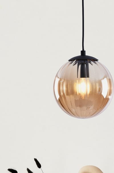 LumenXL Hanglamp - amber glas, 1-lichts - Maja