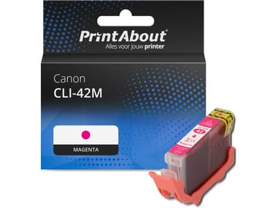 PrintAbout huismerk Inktcartridge CLI-42M Magenta Geschikt voor Canon