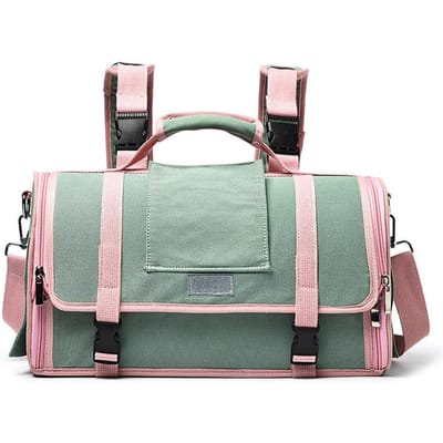Sac à dos de transport respirant pour chat - Sac de transport portable pour animaux de compagnie - Sac de transport pliable pour animaux de compagnie - Dissipation de chaleur - Fournitures pour animaux de compagnie S gray