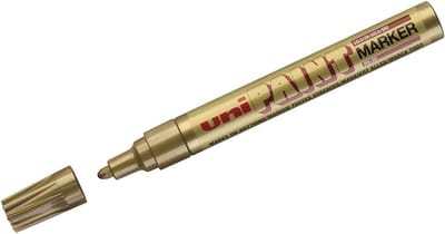 Goudkleurige Permanente Metallic Marker voor Papier, Glas, Metaal en Plastic