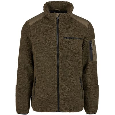 Brandit Tussenseizoensjas - Ramble Teddy Fleece Jacket - S tot XXL - voor Mannen - olijf