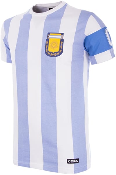 COPA Football - Argentinië Capitano Kids - T-shirt - 116 - Wit