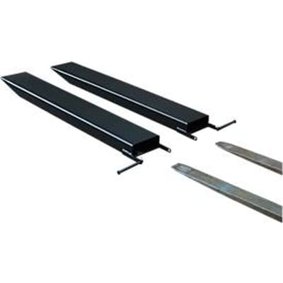 Vorkverlenging voor transportwerktuigen, open uitvoering, L 1600 x B 120 x 50 mm, zwart