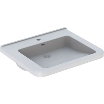 Geberit Renova Comfort Square washbasin 60 cm, barrier-free, without overflow 128662000