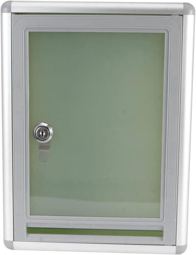 Hangslot brievenbus - Suggestiebus muur - Post veilig bewaren - Robuust metalen ontwerp - 28.5x21.5cm - Diverse kleuren