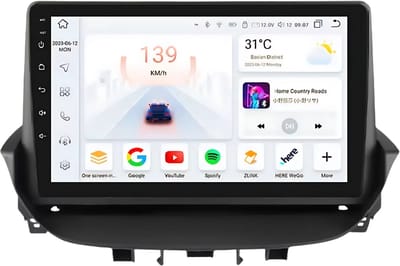 Autoradio met bluetooth - Carplay - Voor Renault Laguna 2 (2001-2007) - Geschikt voor Apple en Android - Stereo - Navigatie - Navigatiesysteem auto - 4GB 32GB