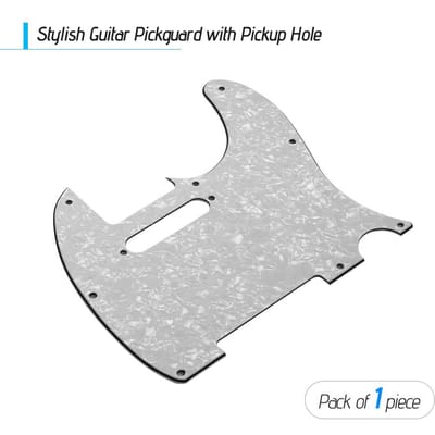 Pickguard de guitare 3 plis avec trou de ramassage à bobine unique pour guitare électrique tortue brune