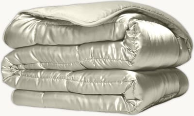 Y-NOT- Beautybed Satijn Pearl White 200x200 - Dekbed Zonder Overtrek - Satijnen Dekbed - Wasbaar Hoesloos Dekbed - 30 dagen proefslapen - Bedrukt dekbed - Dekbed met vaste overtrek - All year winterdekbed & zomerdekbed