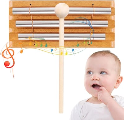 Meditatie Chime - Mindfulness bel - Yoga en gebed - Drie heldere tonen - 164 cm lengte