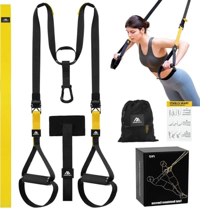 Sling-trainerset voor thuisgebruik, verstelbare veringstrainer met deuranker, ideale fitnessapparatuur voor krachttraining en uithoudingsvermogen