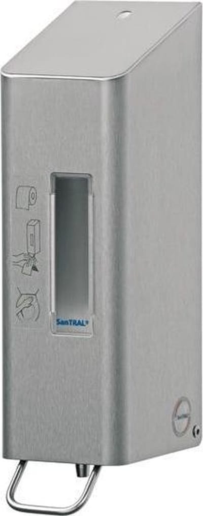 SanTRAL RVS toiletseat cleaner dispenser 600ml TSU 5 E/D (21413898 AFP-C)