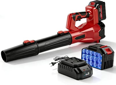 Elektrische Bladblazer - Accu Bladblazer - Tuin Schoonmaken - 6 Snelheden Variabel - 30.000 RPM - Zwart