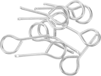 Brandblusser Veiligheidspinnen - Trekpennen Vergrendelpennen - Voorkom Activering - Duurzaam IJzeren Materiaal - 5.3 x 2 x 0.3 cm - Zilver