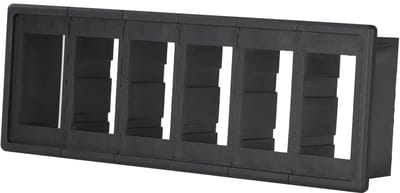 Dailygoods - Slot Rocker Switch Paneel - Off-Road Voertuigen - Voor auto en boten - Geschikt voor 6 schakelaars - Robuuste schakelaars - Geschikt voor...