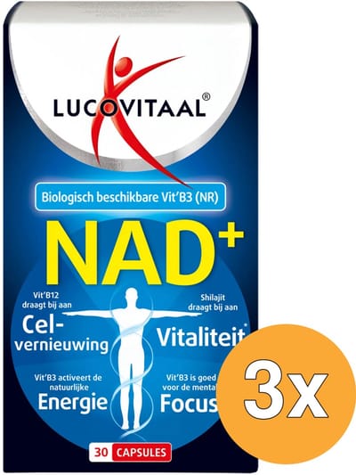 3x Lucovitaal Nad+ (30 capsules)