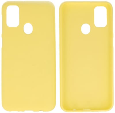 Hoesje Geschikt voor de Samsung Galaxy M31 - Backcover Color Telefoonhoesje - Geel