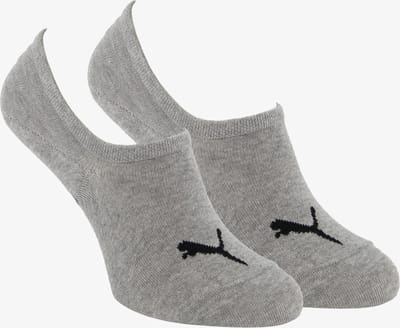 Footies met hoog uitgesneden wreef – Middle Grey – 35-38
