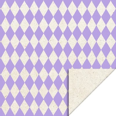 Het Inpakhuis - Cadeaupapier - Kadopapier - Inpakpapier - Inpakrol - Harlequin Lilac - Ruiten - Ruitjes - 70cm x 3m
