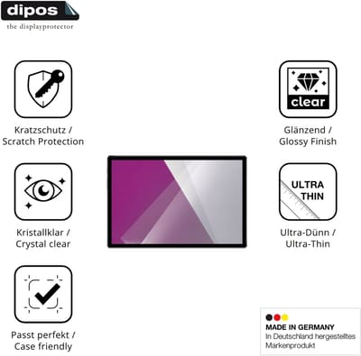 dipos – 2x Beschermfolie geschikt voor JUEDUR R800 | Krasbestendige & heldere Screenprotector Ultra-Thin