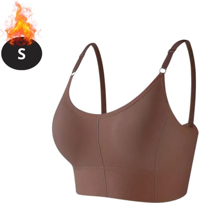 Bovista BH Zonder Beugel - Zonder Bandjes - Push-up Bh's - Comfort Beha - Gemengd - Koffie - Maat S
